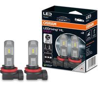 2 X OSRAM H8 H11 H16 LEDriving LAMPADINE FENDINEBBIA LED LUMINOSE TWINPACK...