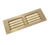 2 X Ottone Lucidato Gelosia Ventilazione Griglia Cover 22.9X7.6cm Onestopdiy New