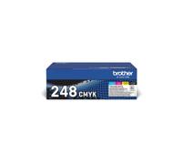 2 X Pack Brother TN-248VAL BK-C-M-Y toner originale per Brother DCP-L3520CDWE,HL