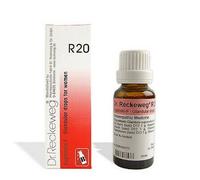 2 X PACK Dr. Reckeweg R20 (Euglandin-F) (22ml) Rimedio Ayurvedico Puro