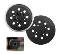 2 X per levigatrice Bosch da 125 mm, piastra abrasiva da 125 mm, 8 fori con sistema di , piastra abrasiva con gancio e anello, compatibile con Bosch PEX 300/400 AE/4000 AE/AdvancedOrbit 18