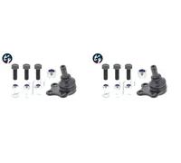 2 x Perno braccio oscillante TOPRAN per NISSAN, OPEL, RENAULT ESPACE IV, LAGUNA