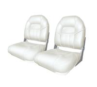 2 X Premium Centurione Barca Sedili - Bianco Stile By Midmarine