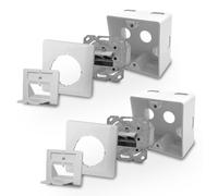 2 x presa di rete Cat6a presa di rete RJ45 da incasso schermata completamente...