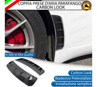 2 X PRESE ARIA SPORTIVE PARAFANGHI CARBON LOOK ADESIVE PER CHEVROLET CORVETTE C8