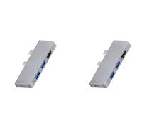 2 x Pro 8 USB C Hub, adattatore compatibile 4K + 2 lettori USB 3.0 SD/TF Card Reader Adapter per Pro 8
