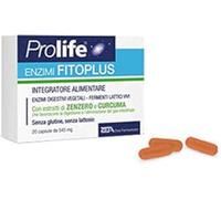 2 X Prolife Enzimi Fitoplus - 20 Capsule - Integratore di Enzimi Digestivi