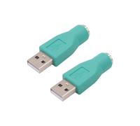 2 X PS / 2 Femmina al Convertitore Adattatore Maschio USB per Tastiera Mouse