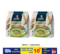 2 x QUAKER 3-in-1 bevanda avena cereali matcha gusto tè verde 12 bustine x 28 g