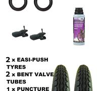 2 X Quinny Freestyle Passeggino Pneumatici 12 1/2 " X 2 1/4 + Curve Tubi +