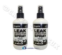 2 X REGIN 250ML Perdita Rilevamento Fluido Flacone Spray Gas Aria Tester