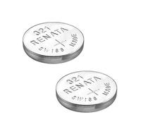 2 x Renata-Batteria per orologio da polso, prodotta in Svizzera, batterie di pile all'ossido di argento, 0% , senza mercurio Renata-Pila a bottone da 1,55 V, Lunga durata, batterie