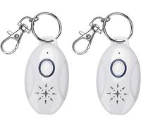 2 x repellente antipulci e zecche ad ultrasuoni ricaricabile USB, portata 3 m, frequenza 9-21 kHz, autonomia 5 giorni, senza sostanze chimiche, protezione zanzare insetti, cani gatti, esterno USB
