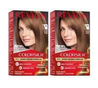 2 x Revlon Colorsilk Permanent Hair Colour - 54 Light Golden Brown