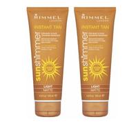 2 x Rimmel London Instant Tan Sun Shimmer Instant Tan - Light Matte 125ml