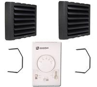 2 x riscaldatore d'aria 22 kW motore AC Reventon HC20-3S + 2 x console + rego...