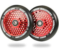 2 X Root Industries Honeycore Scooter Stunt Ruolo 110mm Rosso/Potrebbe Nero