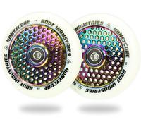 2 X Root Industries Honeycore Stunt-Scooter Ruota 110Mm Neochrome /Pu Bianco