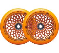 2 X Root Industries Lotus Scooter Stunt Ruolo 110mm Ruote Radiant Arancione