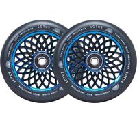 2 X Root Industries Lotus Stunt-Scooter Ruote 110Mm Blu Ray Blu Cromo