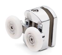 2 X Rulli Di Porta Doccia Doppia Con Top/Guide/Ruote 25Mm Diamentro L105