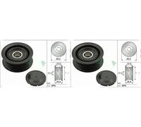 2 x Rullo cinghia trapezoidale INA per AUDI, CHRYSLER, DAEWOO, DODGE, FIAT,