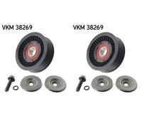 2 x Rullo cinghia trapezoidale SKF per MERCEDES-BENZ CLS (C218), CLS Shooting