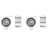 2 x Rullo tendicinghia distribuzione GATES per SUBARU FORESTER I, FORESTER II