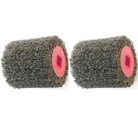 2 X Rullo Vello Nylon per Eibenstock Esm 1310 Macchina Satinatrice