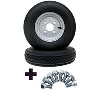 2 X Ruota Completa 4.80-8/4.00-8 62M 8-Zoll Incl. Schr. Rimorchio Pneumatici