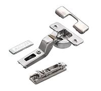 2 x Salice Cerniera a Scodellino Serie 700 con Ammortizzatore Integrato nella Scatolina 110° Schema di Foratura T52 Applicazione Interna Incl. Piastra di Montaggio Lineare di SO-TECH®