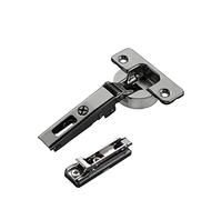 2 x Salice Cerniere a Scodellino Serie 700 Titanio Antracite con Ammortizzatore Integrato nella Scatolina 110° T48 Applicazione Angolare di SO-TECH®