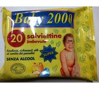 2 x Salviettine Imbevute Baby 2.000 x 20 salviettine