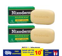 2 x sapone allo zolfo NIXODERM 100 g per alleviare i problemi comuni della pe...