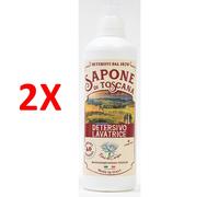 2 X Sapone Di Toscana Detersivo Liquido Bucato Lavatrice 40 Lavaggi - Profumo F