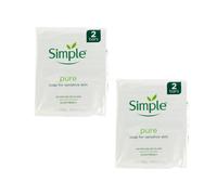 2 x Sapone Puro Semplice per Pelli Sensibili 2 Barrette x 100g Vegano -...