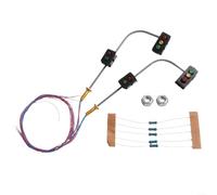 2 x semafori a LED e segnali pedonali, modello semaforo, segnali stradali a LED, luci di passaggio pedonali, per layout in scala N