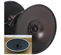 2 x sgabelli da bar protezione per pavimento per base rotonda, piedini in gomma antiscivolo, anello imbottito per sedia o sgabello da bar con base rotonda, protezione di tenuta bianca e nera (45 cm