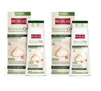 2 x shampoo all'aglio da 500 ml Bioblas, inodore, anti perdita di capelli, donne e uomini