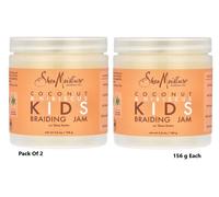 2 X Shea Moisture Kids Braiding Jam Cocco E Ibisco 5.5 Oz /156G