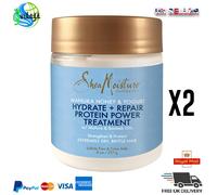 2 X Shea Moisture Manuka Honey & Yogurt Idrata + Ripara Proteine
