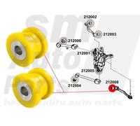 2 x Silentbloc braccio inferiore posteriore per Lexus RC / F (2014-2026) XC10
