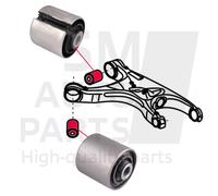 2 x Silentblock braccio posteriore inferiore PORSCHE MACAN (95B) 2014-2024