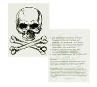 2 x Skull Tattoos - Skull And Bones Tatuaggio