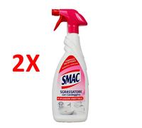2 X Smac Sgrassatore Con Candeggina Trigger 650 Ml Splendore Imbattibile