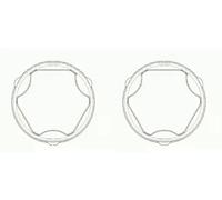 2 x Soffietto giunto semiasse LÖBRO per ALFA ROMEO, AUDI, FIAT, FORD, LANCIA