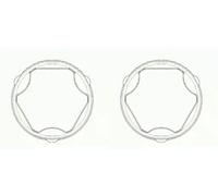 2 x Soffietto giunto semiasse LÖBRO per CADILLAC, OPEL, SAAB 44077 II, 45172