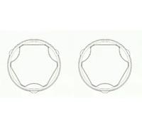 2 x Soffietto giunto semiasse LÖBRO per FORD C-MAX I, FIESTA V, FOCUS C-MAX I