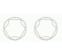 2 x Soffietto giunto semiasse SPIDAN per ALFA ROMEO, AUDI, FIAT, FORD, LANCIA