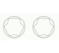 2 x Soffietto giunto semiasse SPIDAN per OPEL, SAAB, VAUXHALL 44079 II, ASTRA